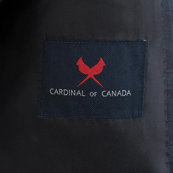 Cardinal of Canada NWT Wool Sport Coat Size 40S US In Dark Green w/ Navy Plaid